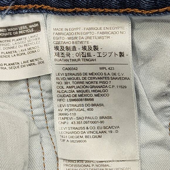 Vintage Levi's 501 Jeans Mens W40 L30.5* Blue Distressed Button Fly Straight Leg - Picture 7 of 14